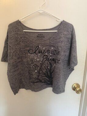 Mudd Gray Crop Top J XL